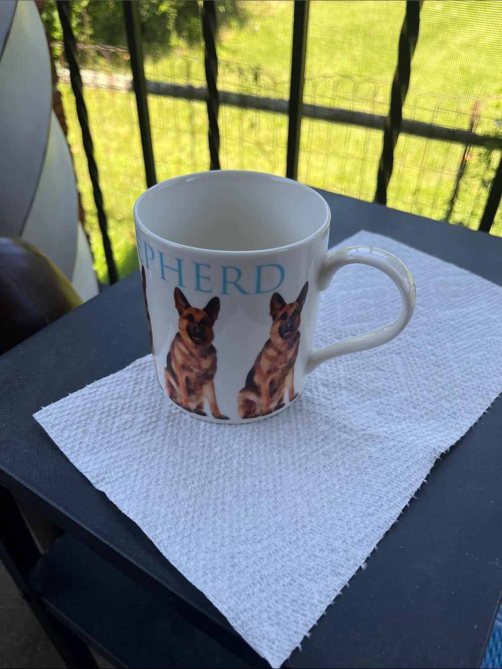 White German Shepherd Ceramic Coffee Mug